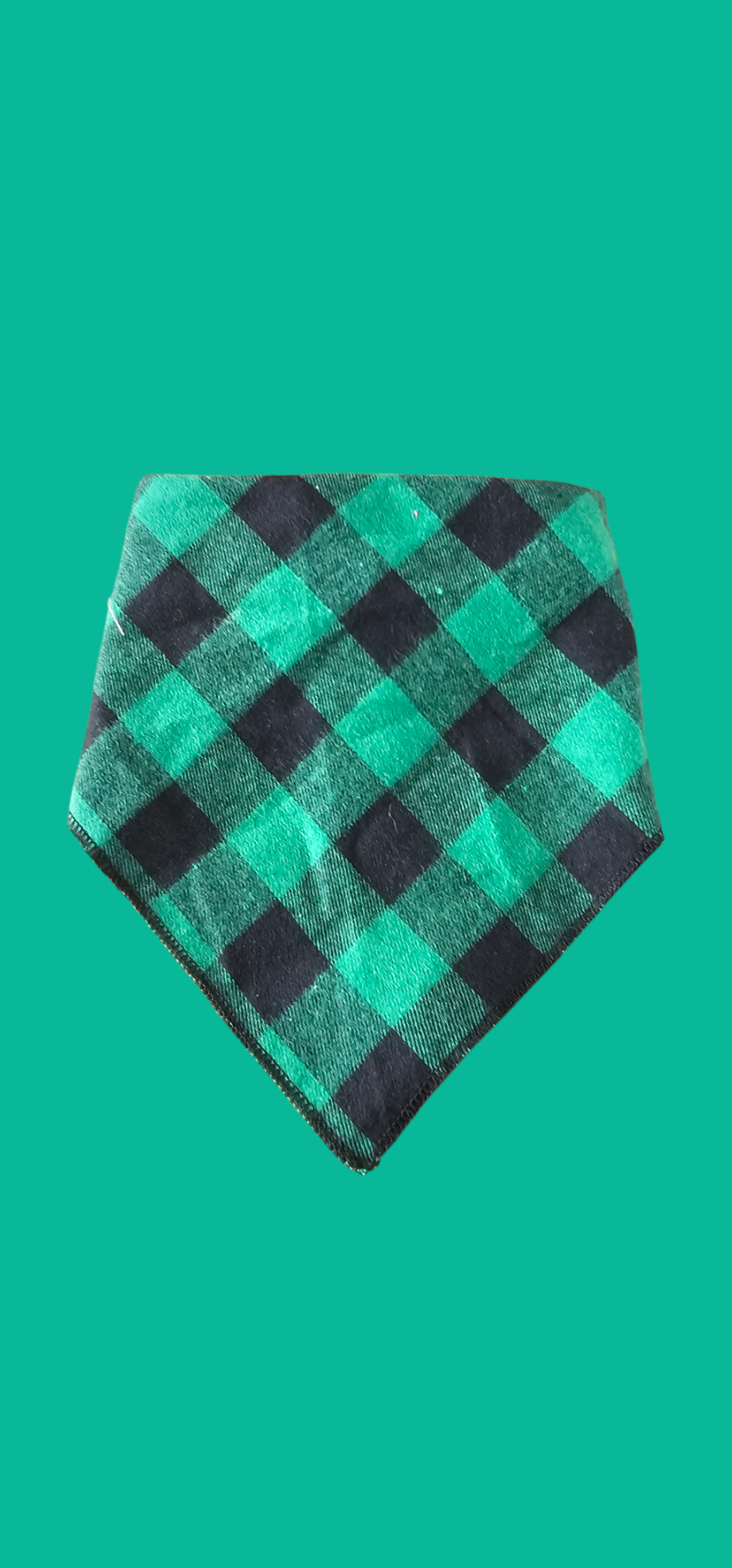 Groene ruit bandana groot