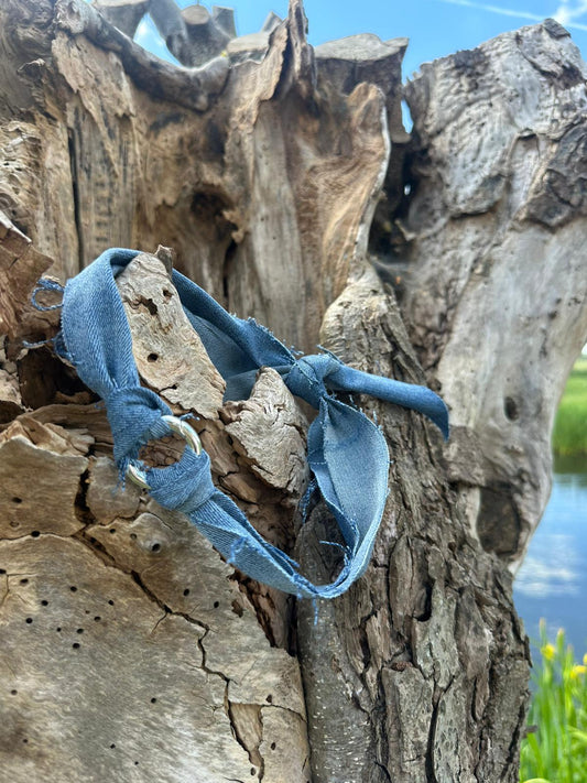 Belle chique jeans sjaal ketting