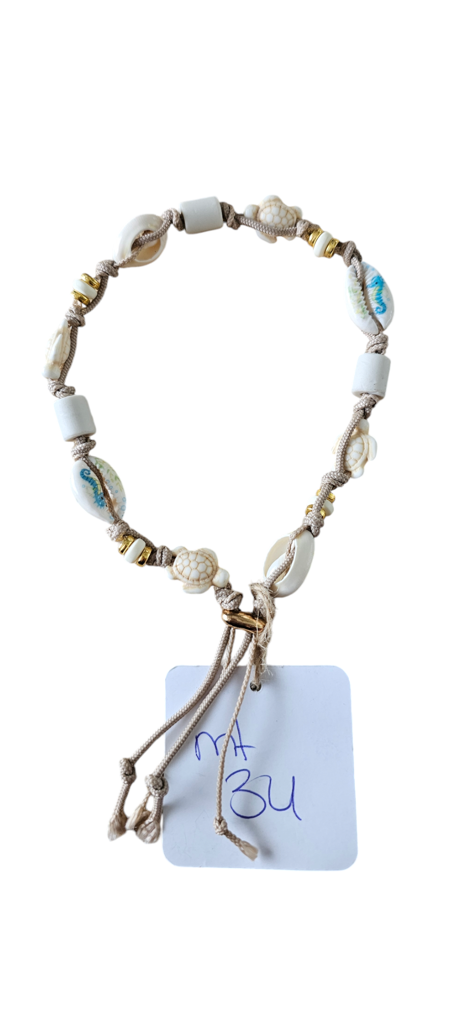 Beachteken ketting maat 34