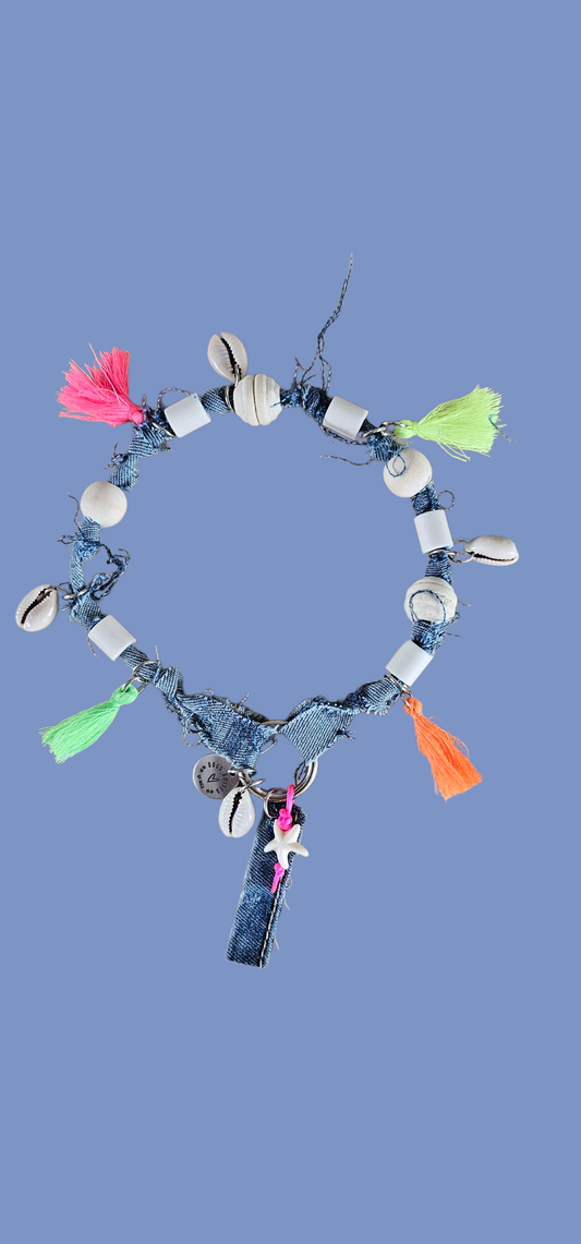 Boho jeans tekenketting
