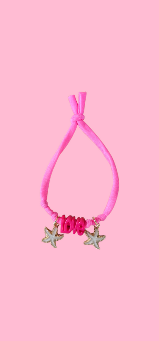 Fluor dogmom armband/enkelbandje