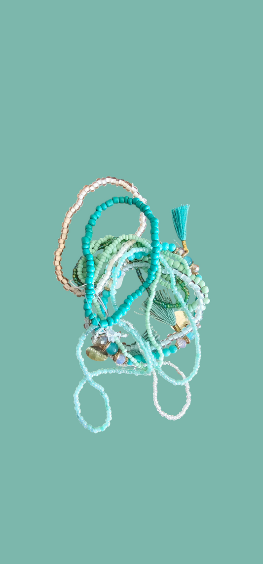 Armbanden set groen